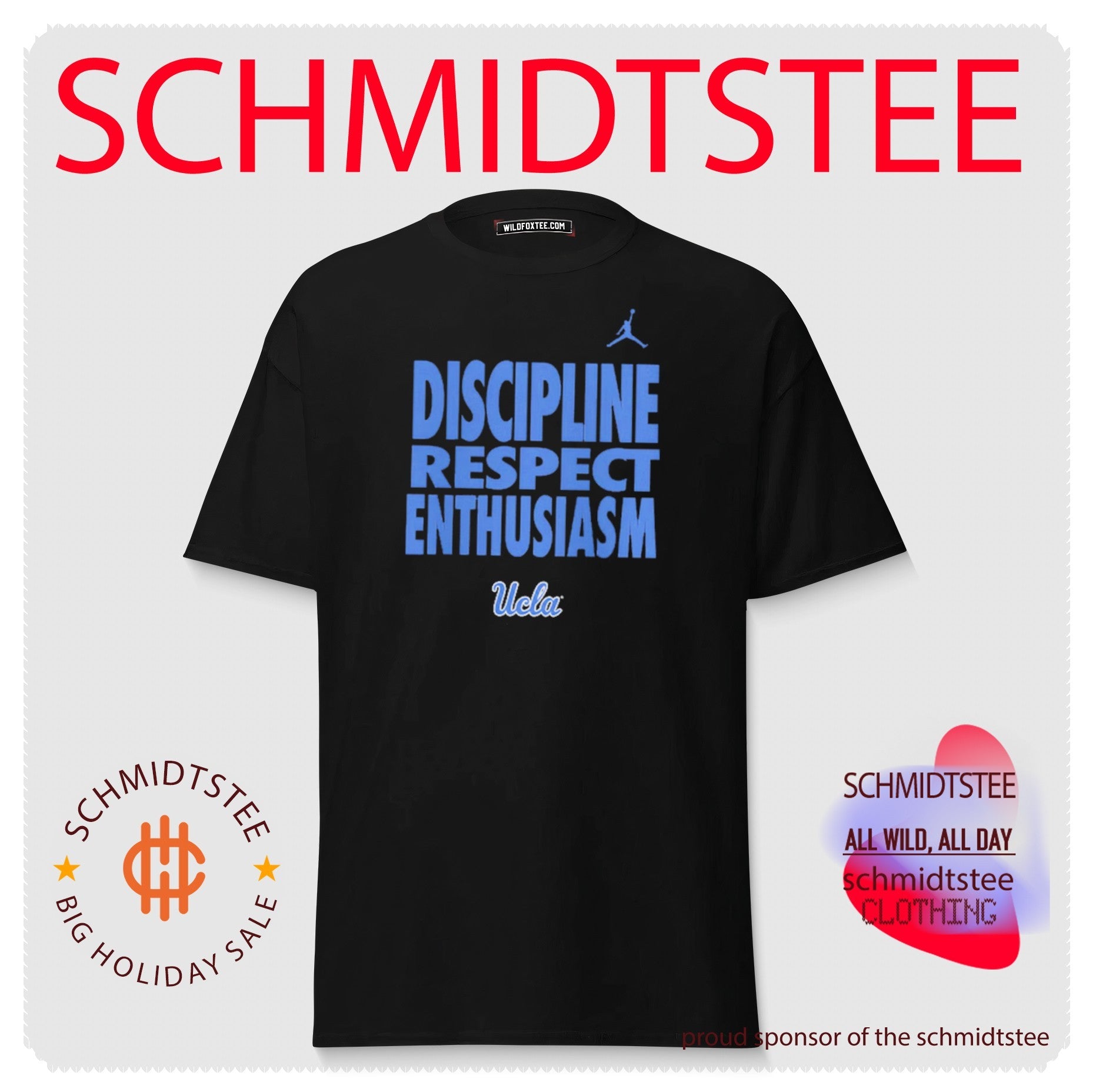 UCLA Bruins 2026 Sideline Discipline Respect Enthusiasm Slogan shirt