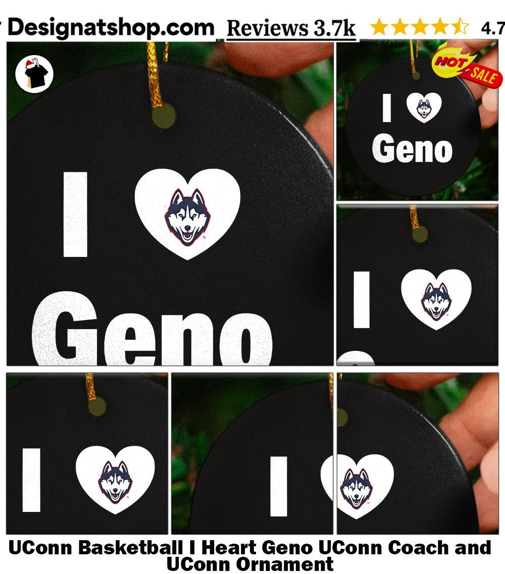 UConn Basketball I Heart Geno UConn Coach and UConn shirt