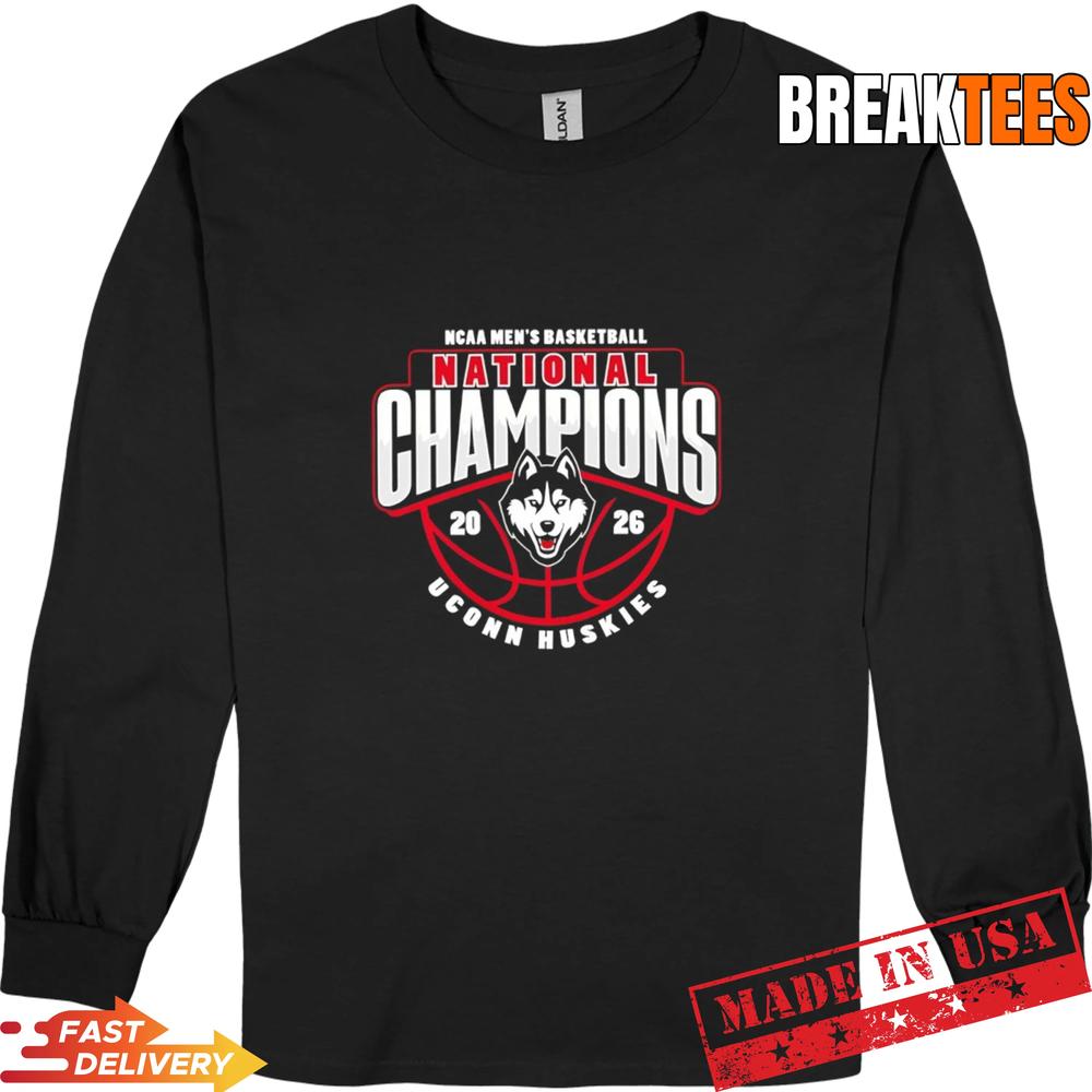 UConn Huskies 2026 NCAA Men’s Basketball National Champions logo T-Shirt