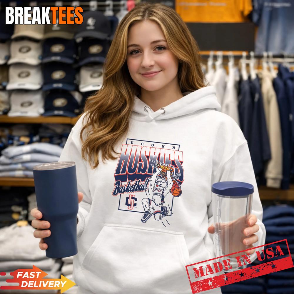 UConn Huskies Basketball Slam Dunk Jonathan Tee