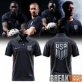 USMNT 2026 Stripes Match Black Edition Polo