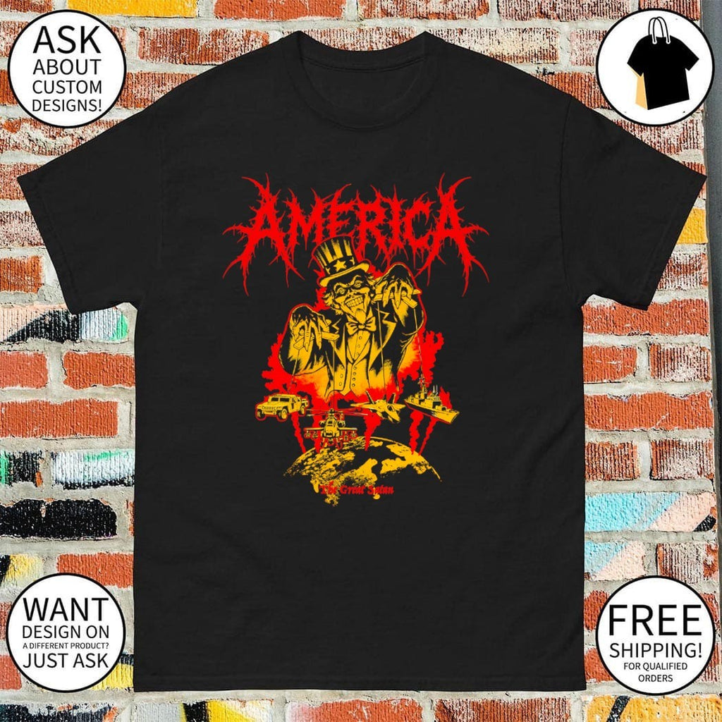 Uncle Sam Puppet Master Military Vehicles Global Domination America The Great Satan Shirt