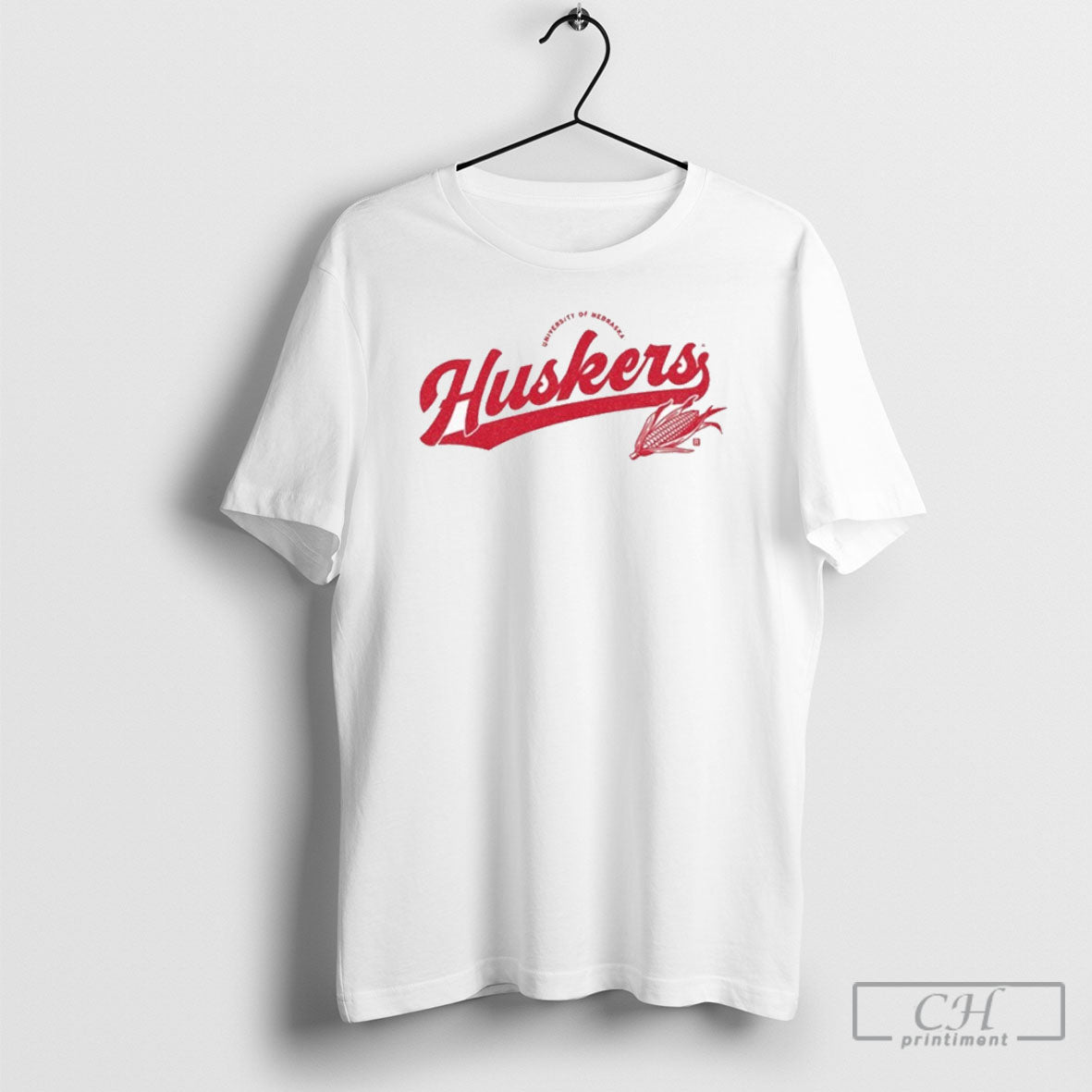 University Of Nebraska Huskers Script Logo Shirt Tee