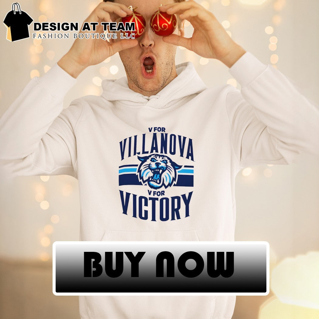 V for Villanova V for Victory Champion White Villanova Wildcats 2026 shirt