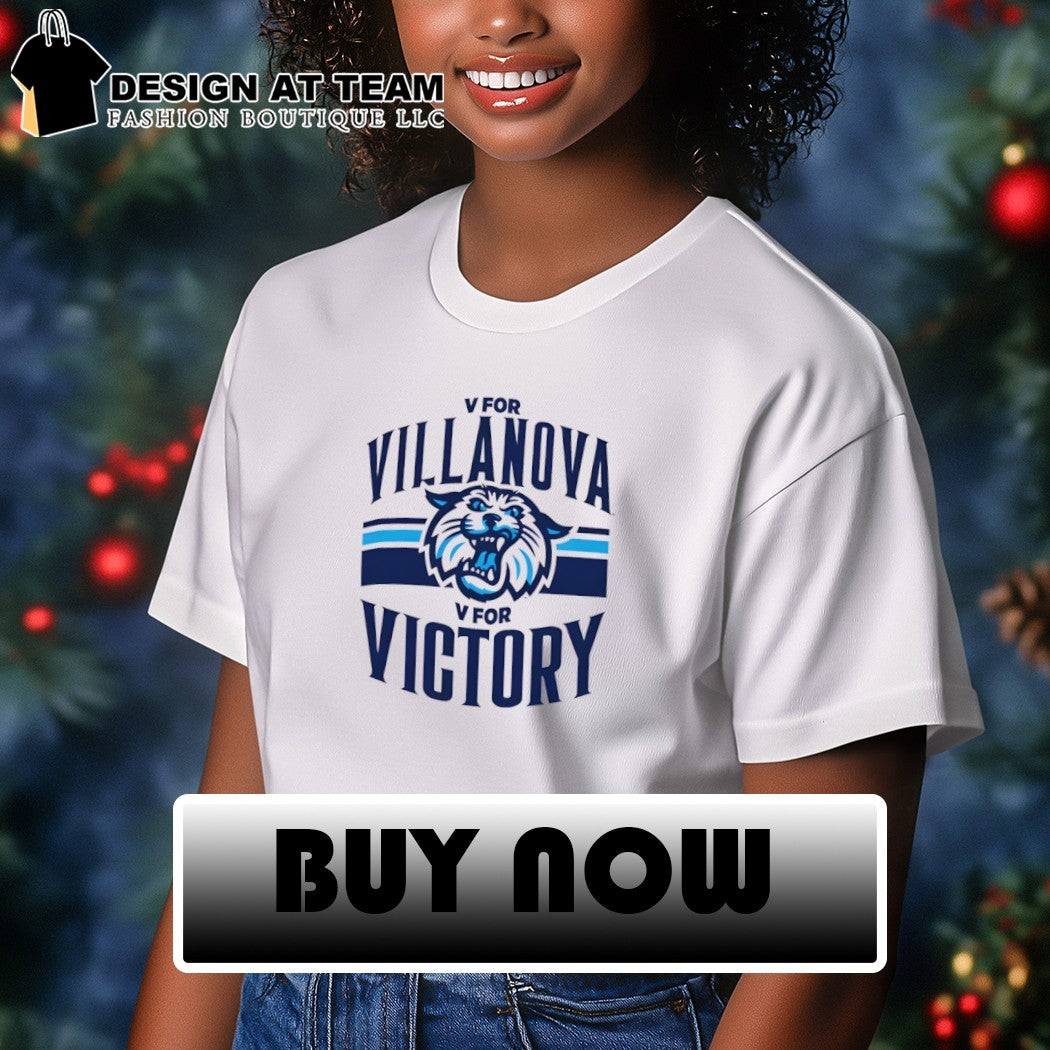 V for Villanova V for Victory Champion White Villanova Wildcats 2026 shirt