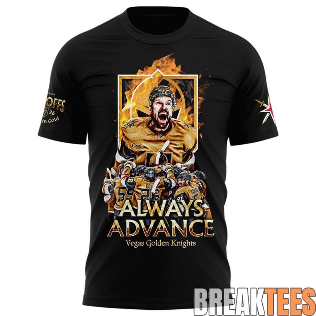 Vegas Golden Knights ‘Forged in Gold’ Playoffs 2026 T-Shirt