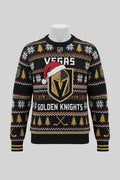 Vegas Golden Knights NHL Ugly Christmas Sweater – Black & Gold “Knights” Holiday Knit