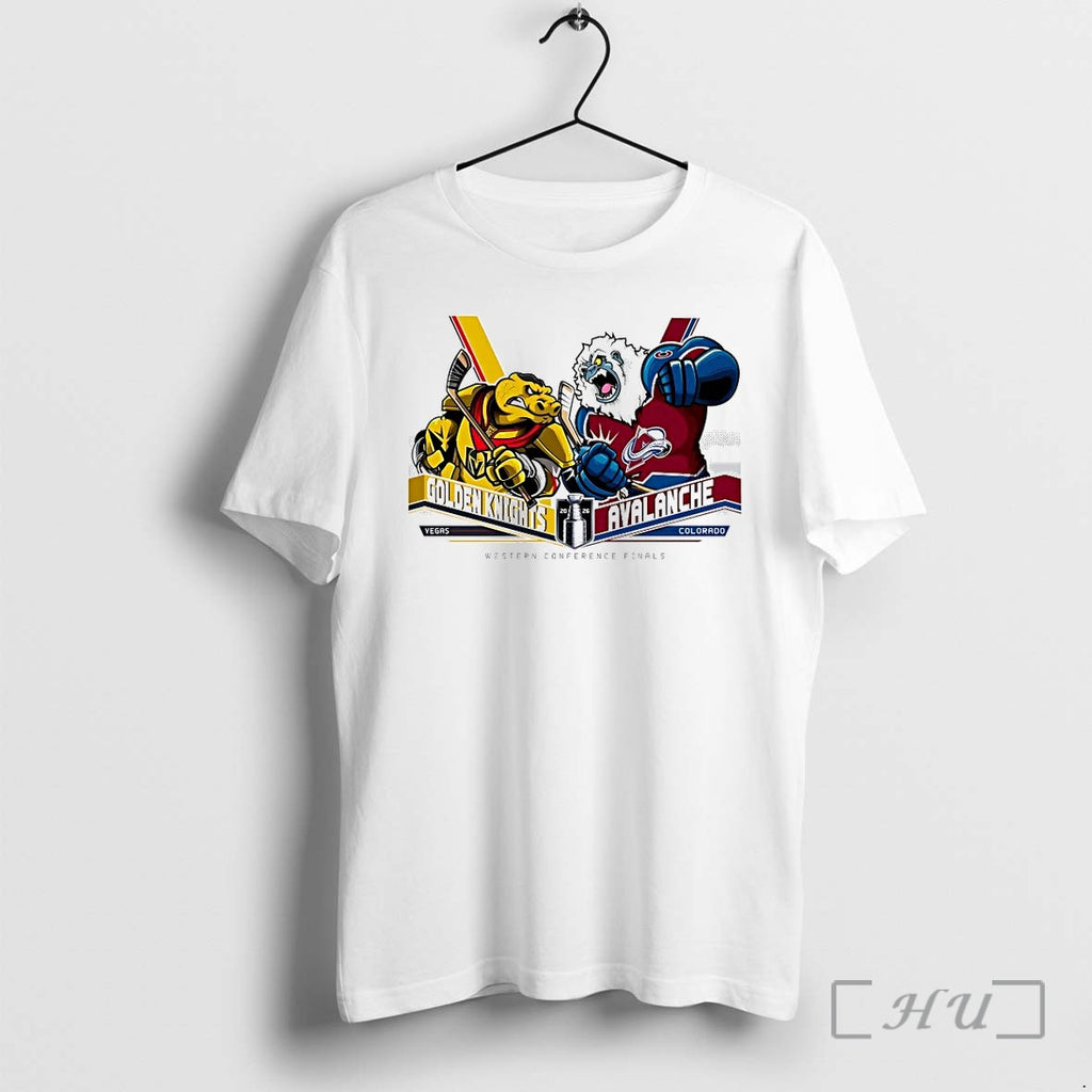 Vegas Golden Knights Vs Colorado Avalanche Western Conference Finals Nhl Mascot Tshirts Sweater