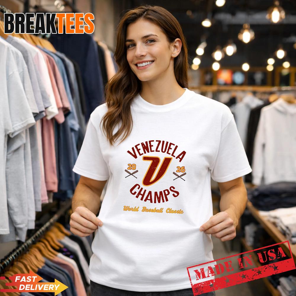 Venezuela 2026 World Baseball Classic Champions Legendary Victory Fan T-Shirt