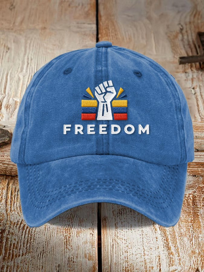 Venezuela Freedom Raised Fist Hat