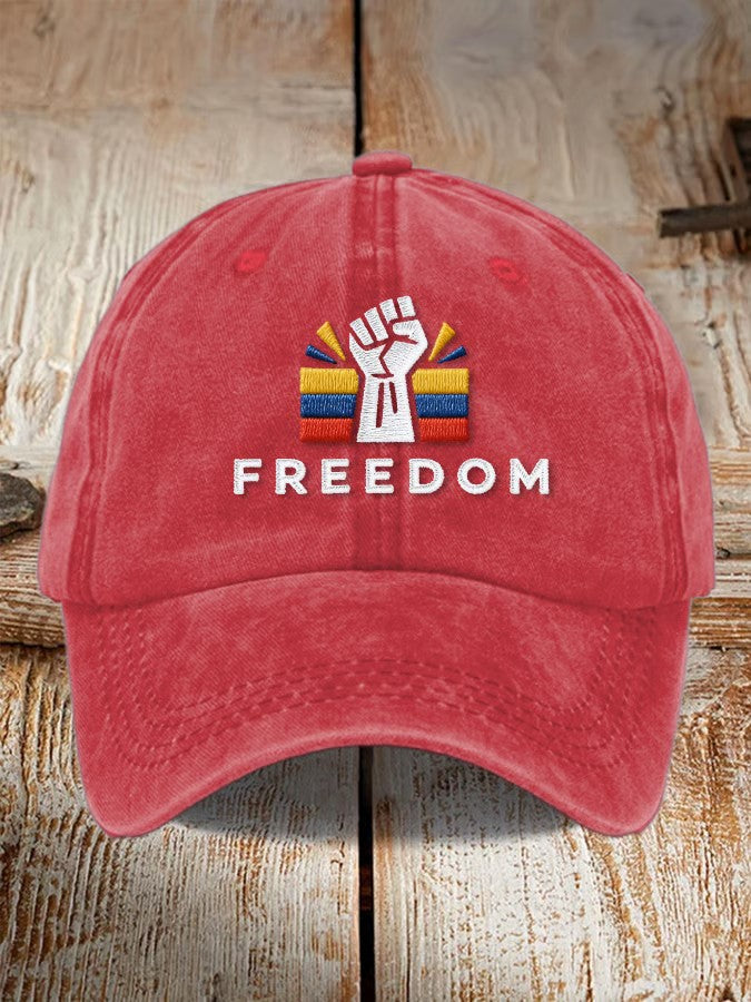 Venezuela Freedom Raised Fist Hat