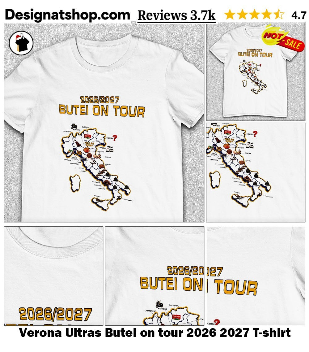 Verona Ultras Butei on tour 2026 2027 shirt