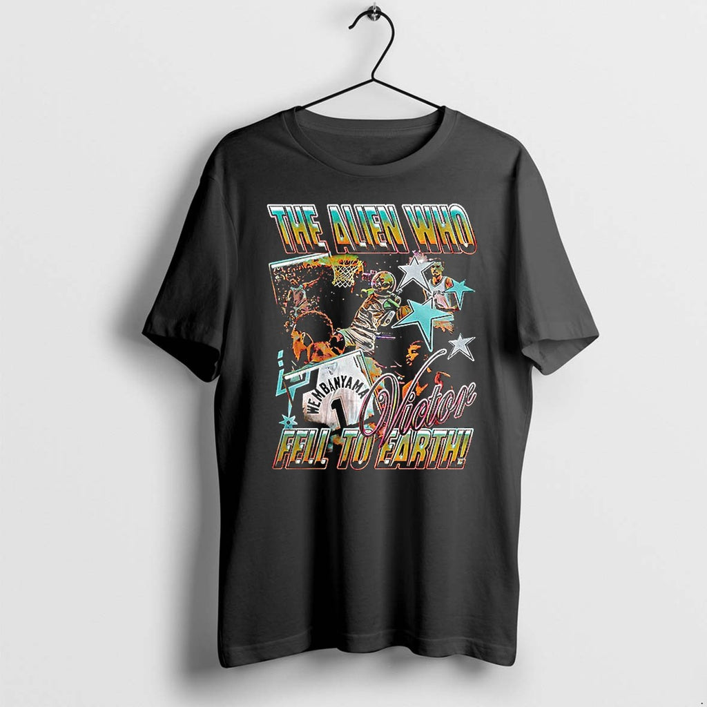 Victor Wembanyama San Antonio Spurs The Alien Who Fell To Earth Tshirts Sweater