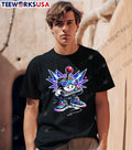 Video game controller character with sunglasses and sneakers shirt