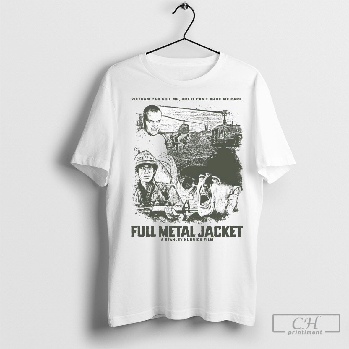 Vietnam Can Kill Me But It Cant Make Me Care Full Metal Jacket Sweater Tee