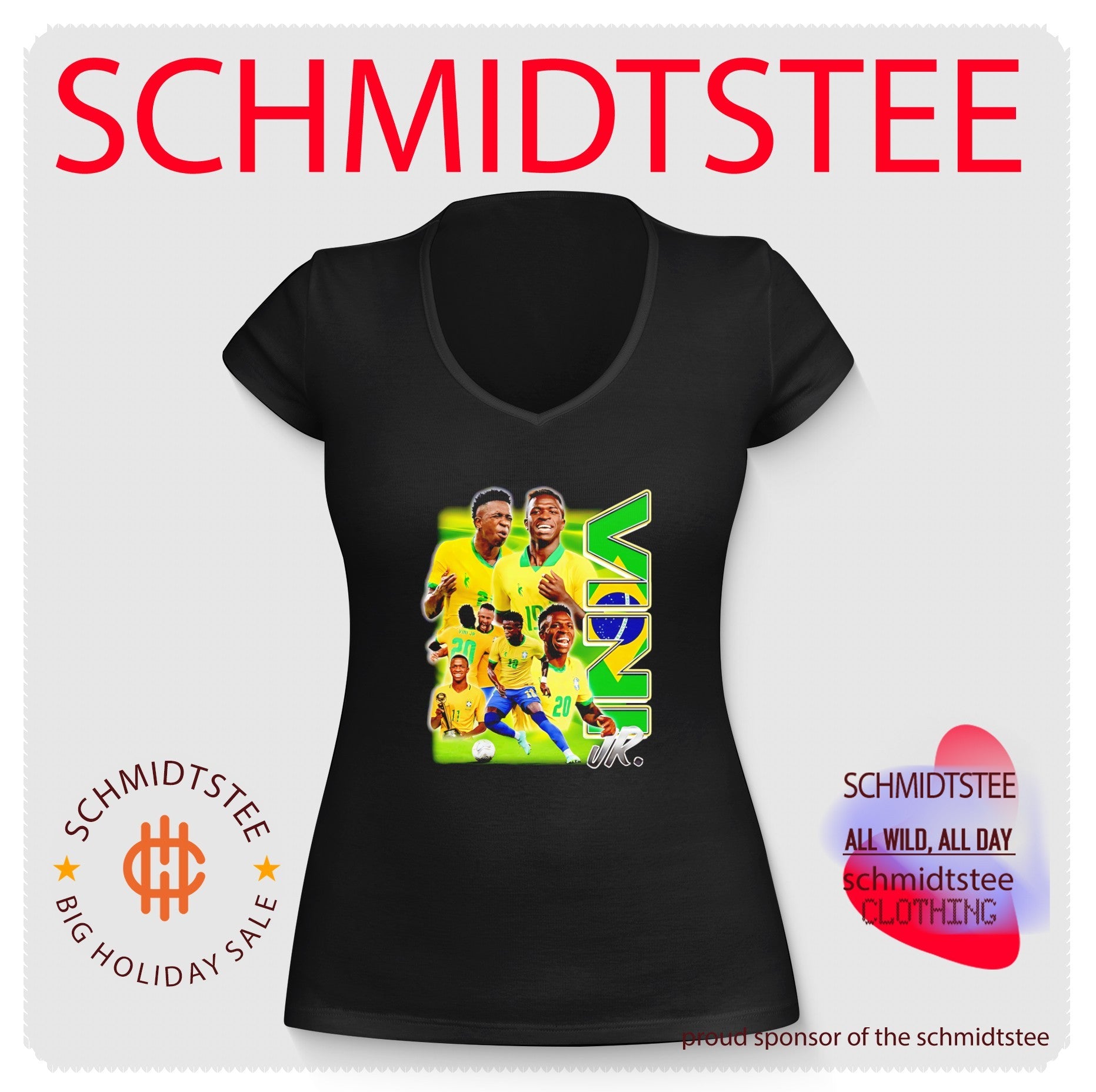 Vinicius Junior Brazil National Football Team Collage shirt