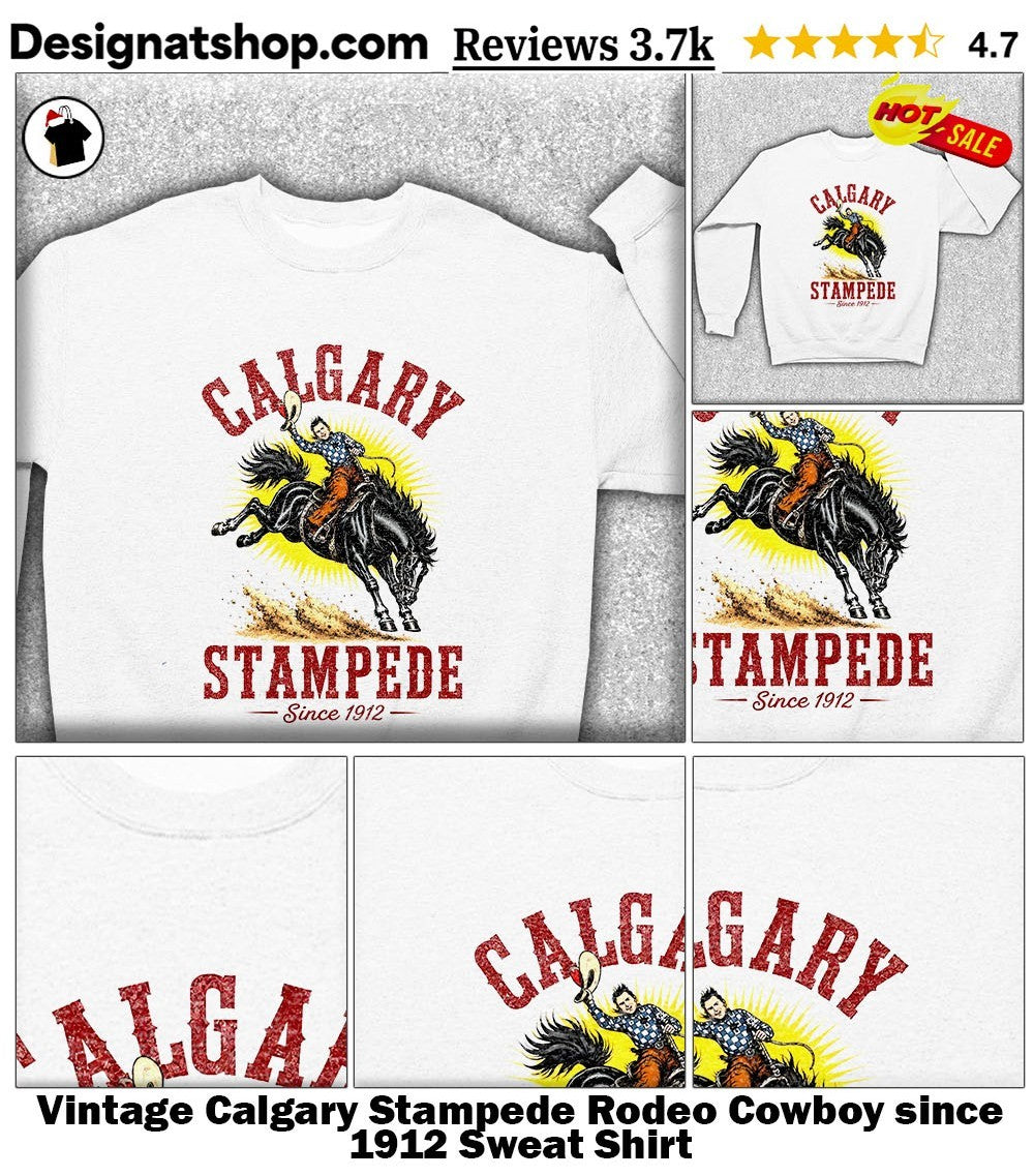 Vintage Calgary Stampede Rodeo Cowboy since 1912 shirt