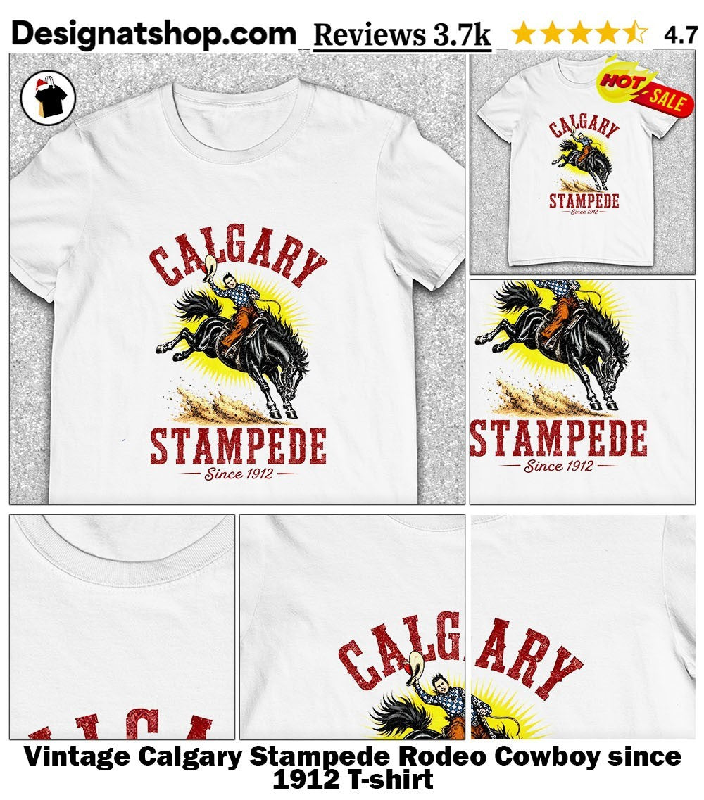 Vintage Calgary Stampede Rodeo Cowboy since 1912 shirt