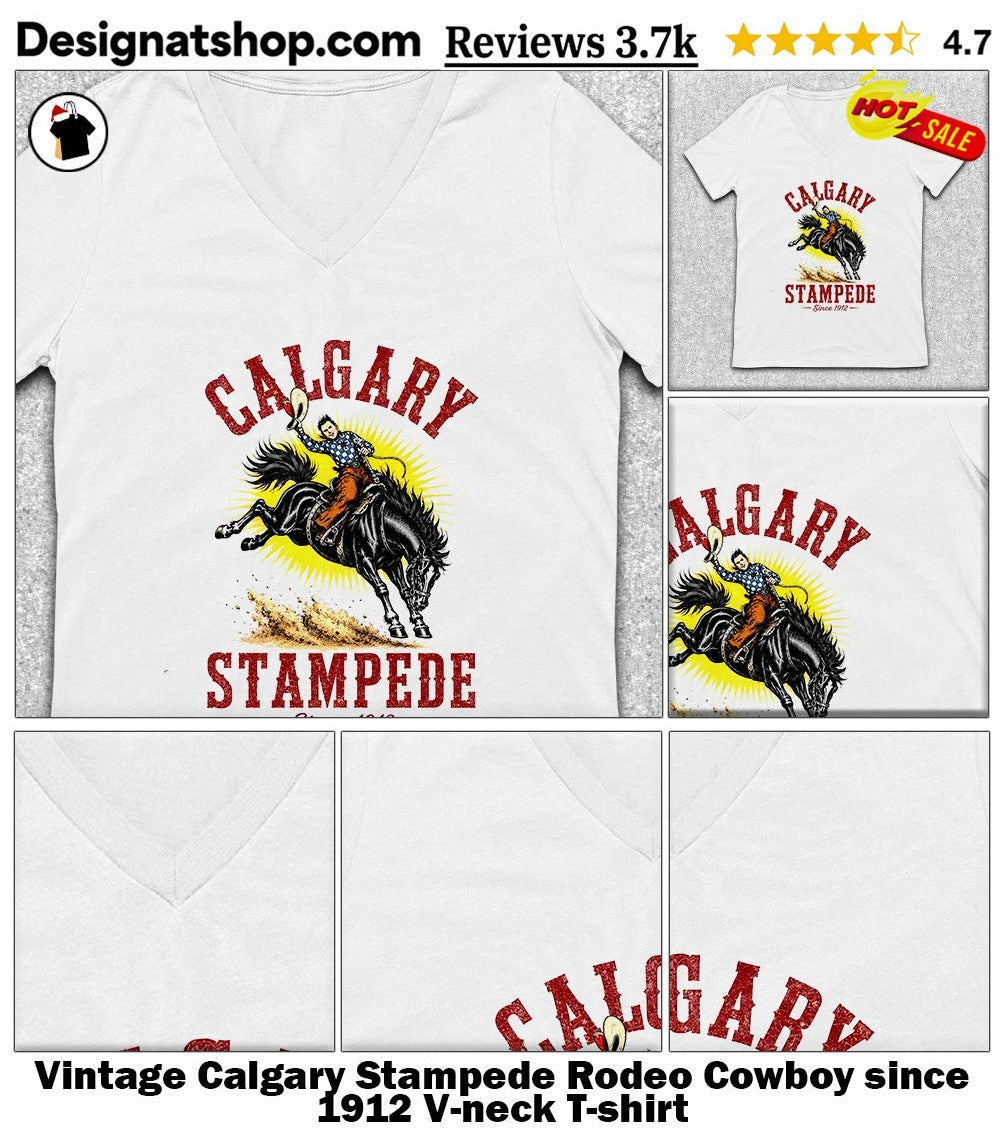 Vintage Calgary Stampede Rodeo Cowboy since 1912 shirt