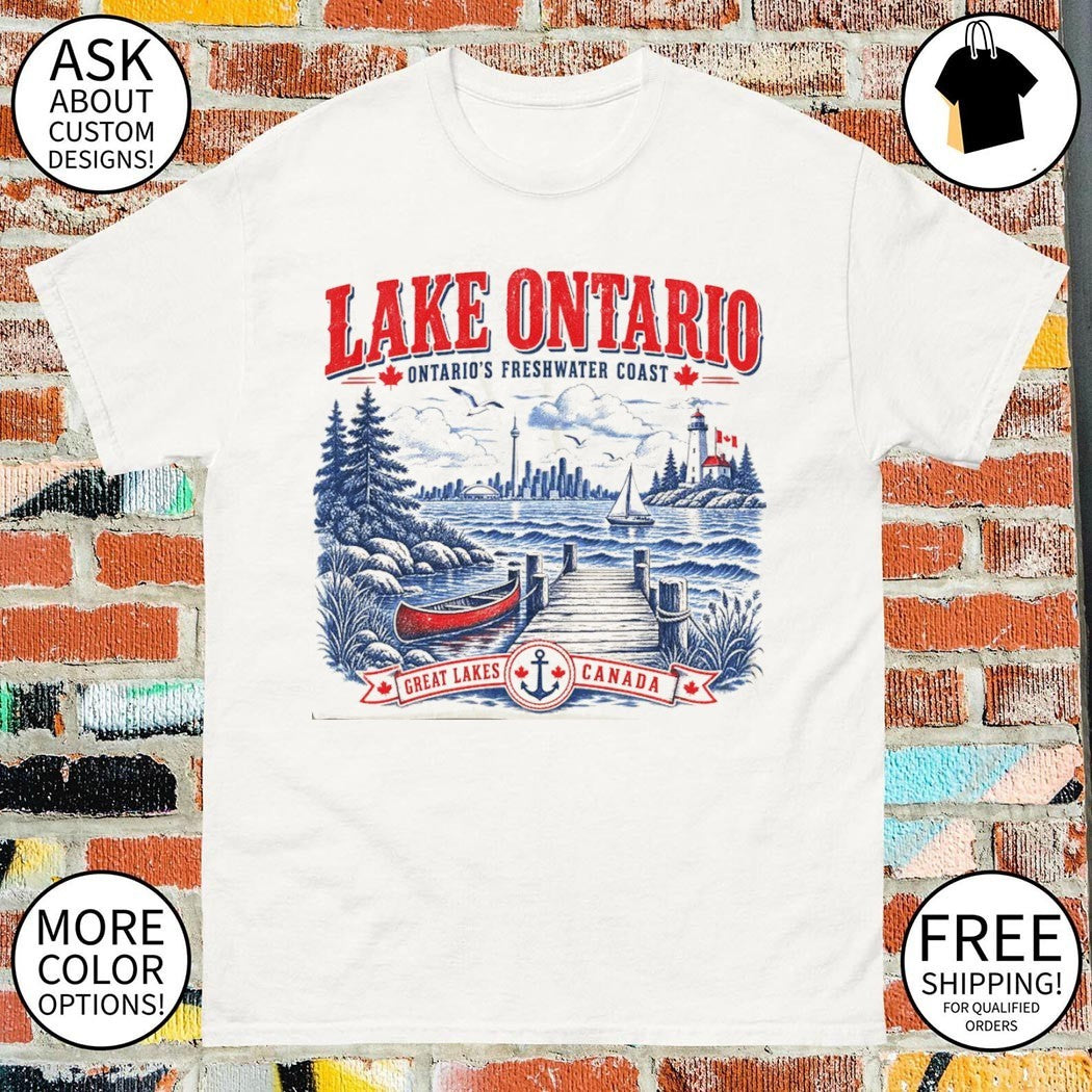 Vintage Ontario Canada Souvenir Ontario’s freshwater coast shirt