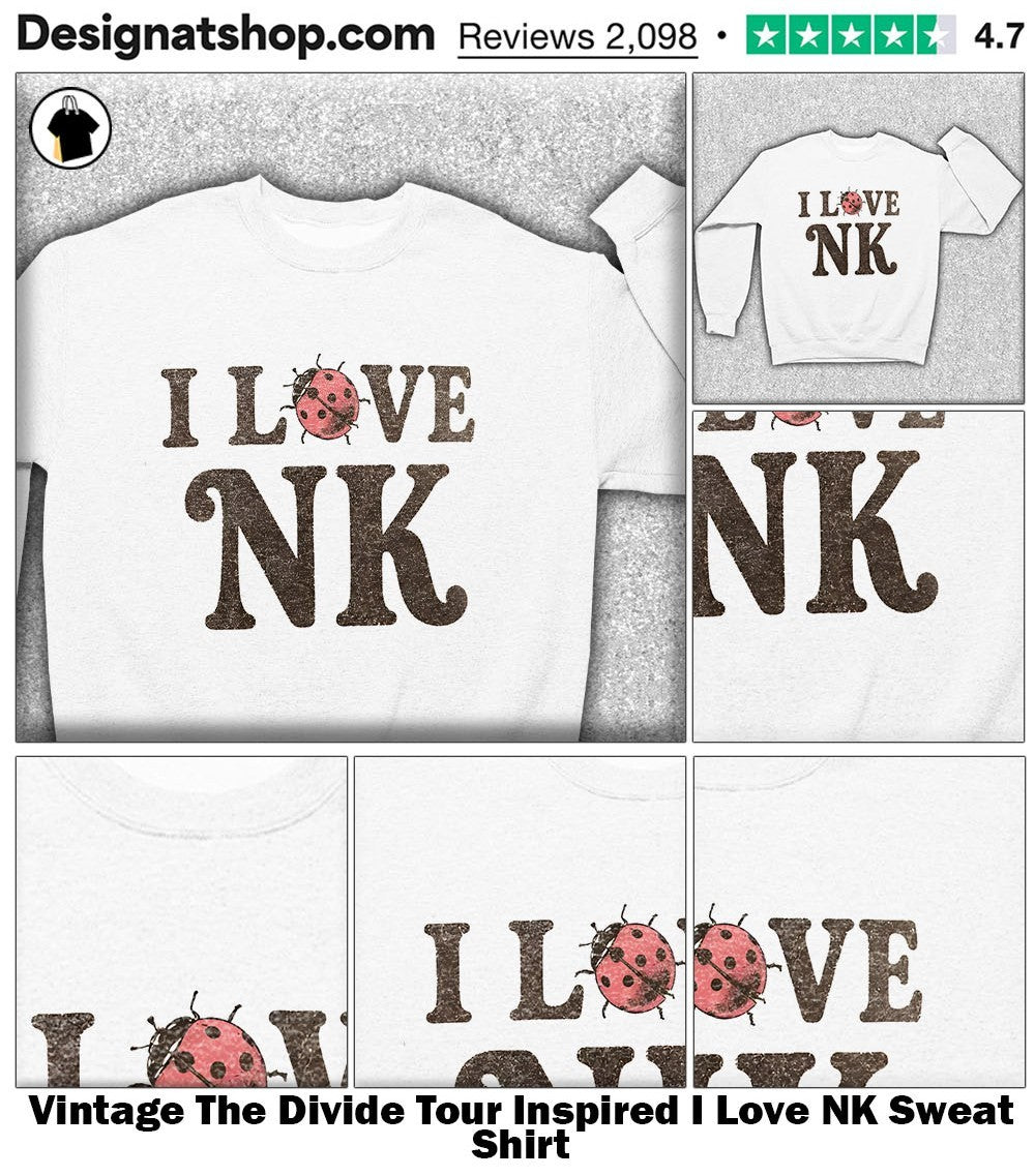 Vintage The Divide Tour Inspired I Love NK shirt