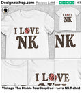 Vintage The Divide Tour Inspired I Love NK shirt