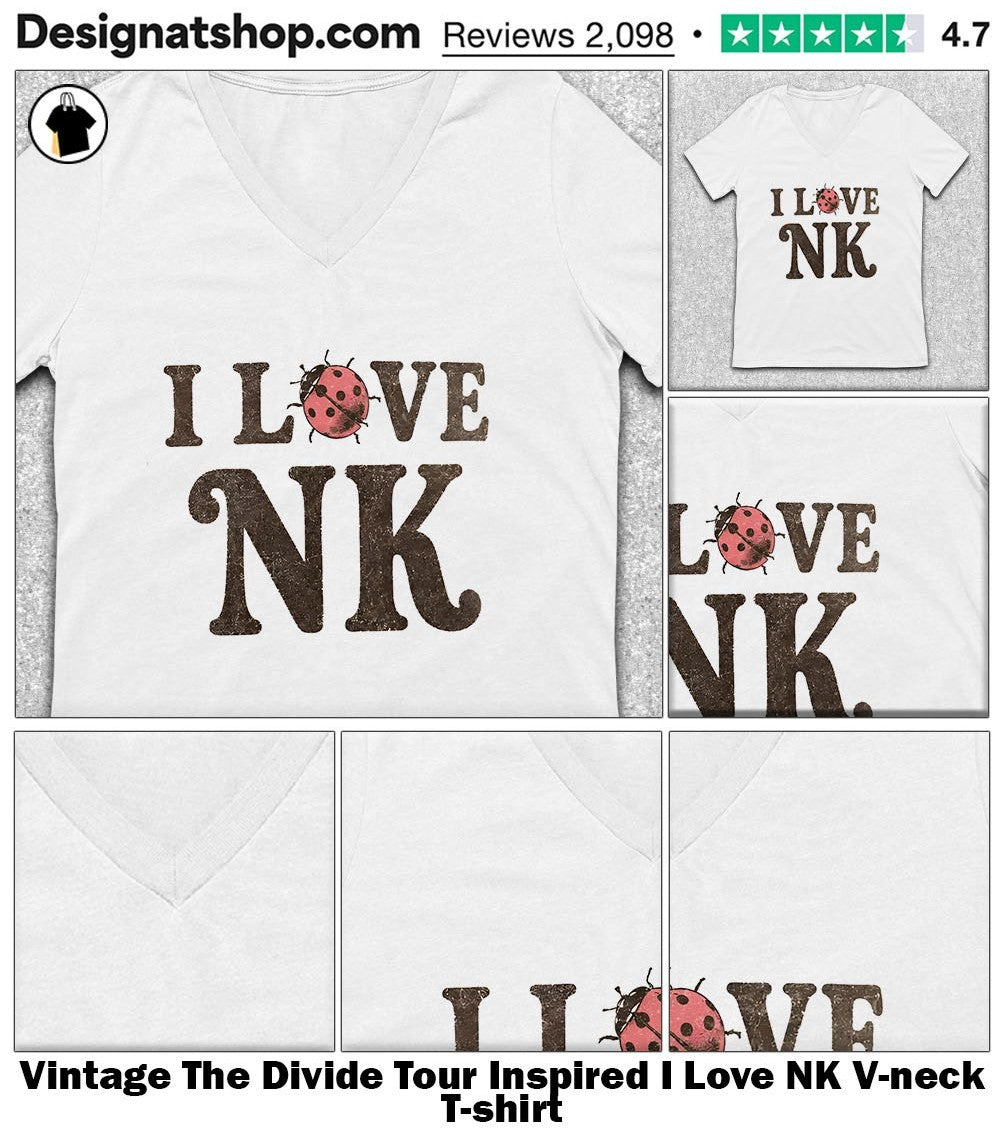 Vintage The Divide Tour Inspired I Love NK shirt