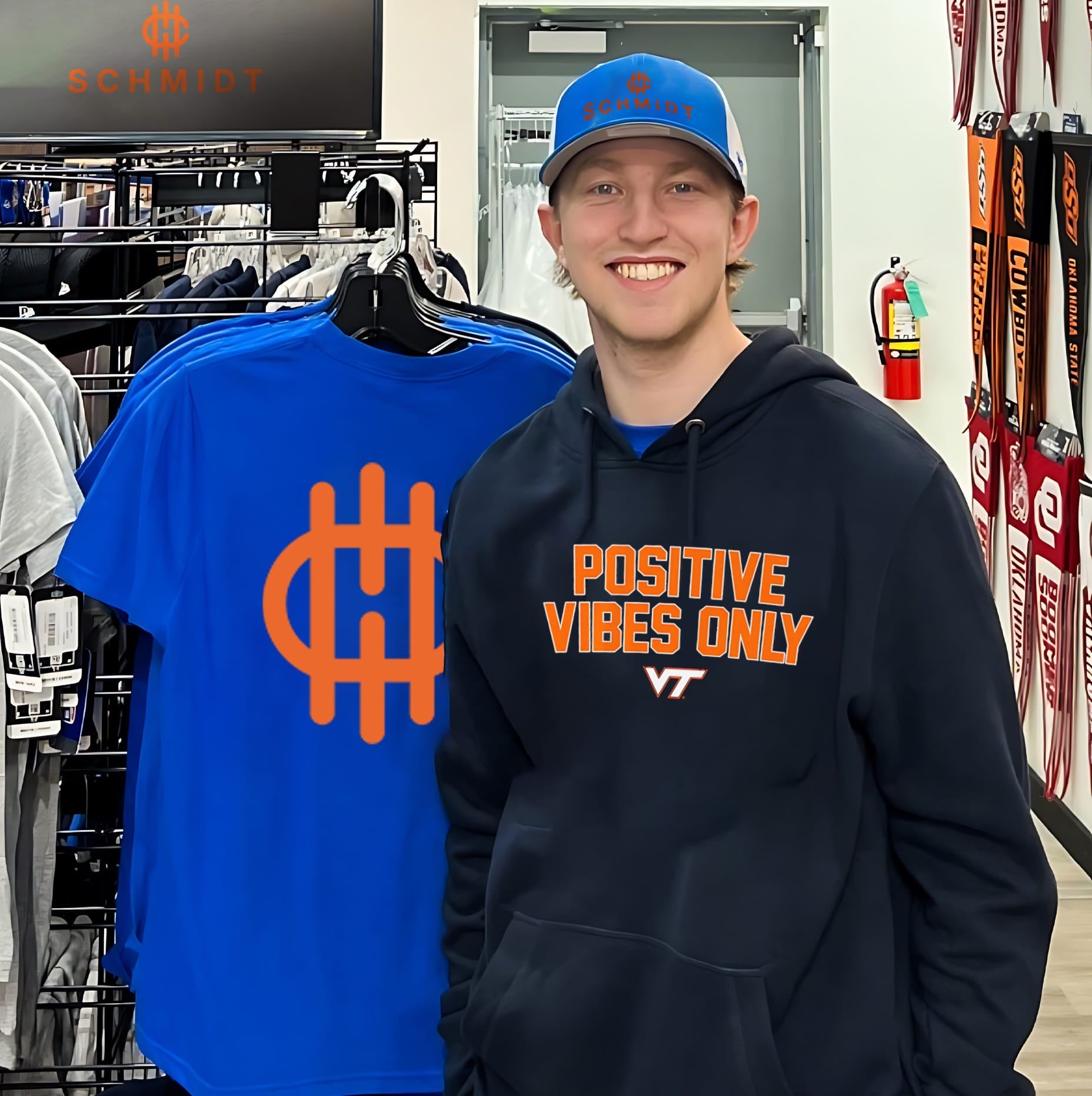 Virginia Tech Hokies Positive Vibes Only shirt
