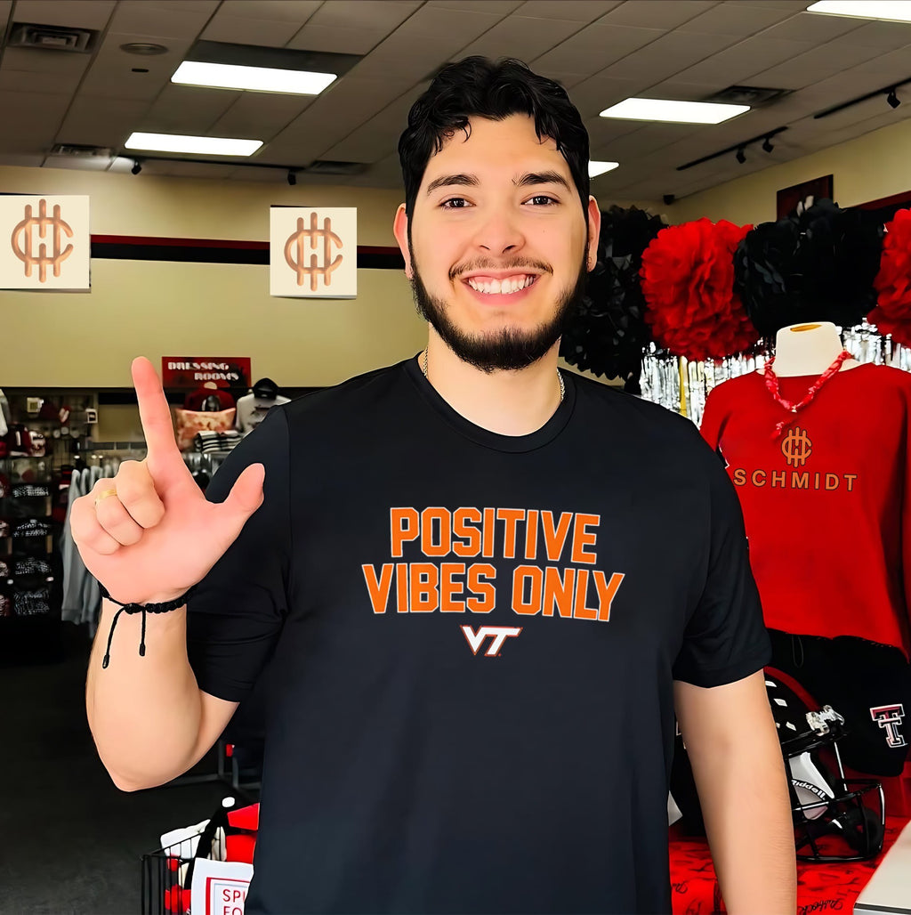 Virginia Tech Hokies Positive Vibes Only shirt