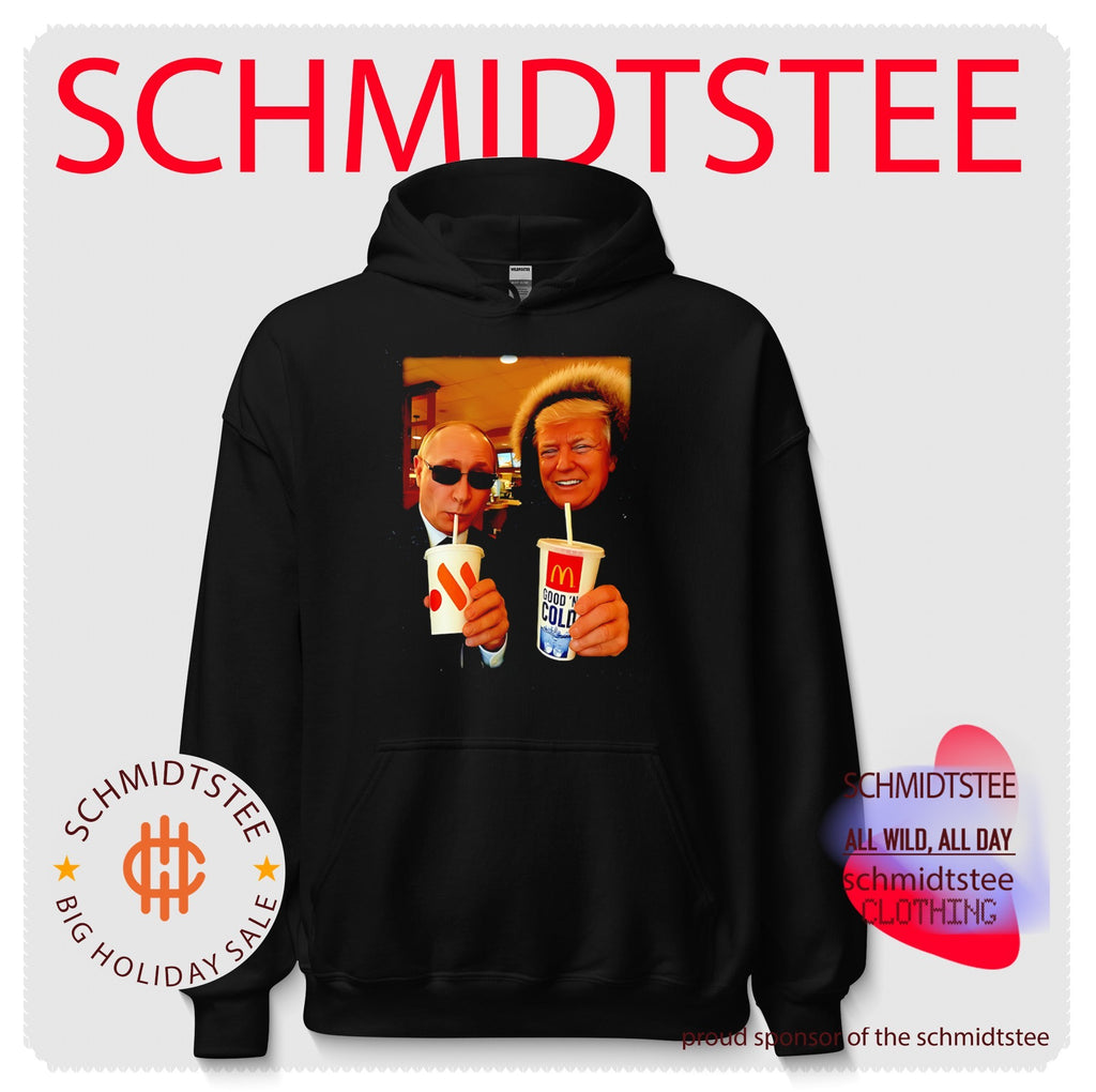 Vladimir Putin and Donald Trump eating fast food funny shirt