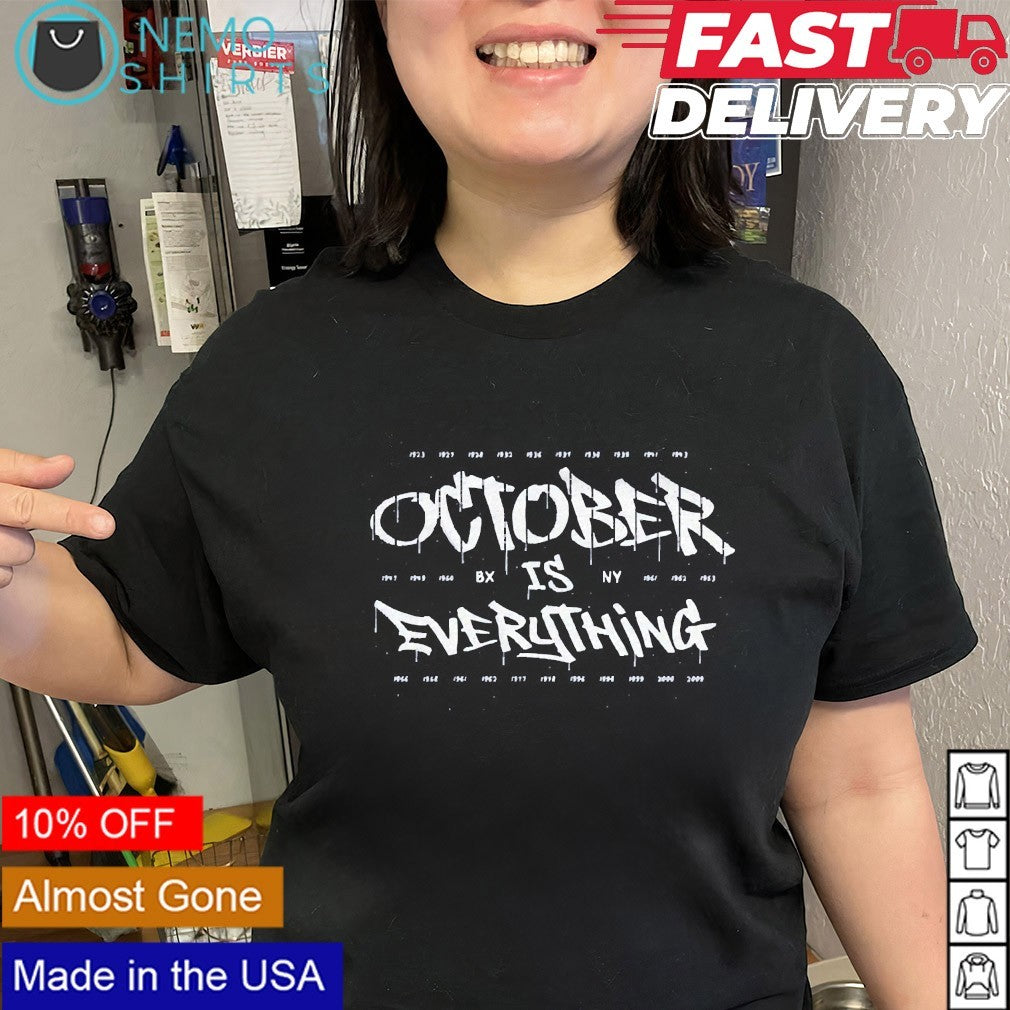 Volpe Anthony wearing October is everything shirt