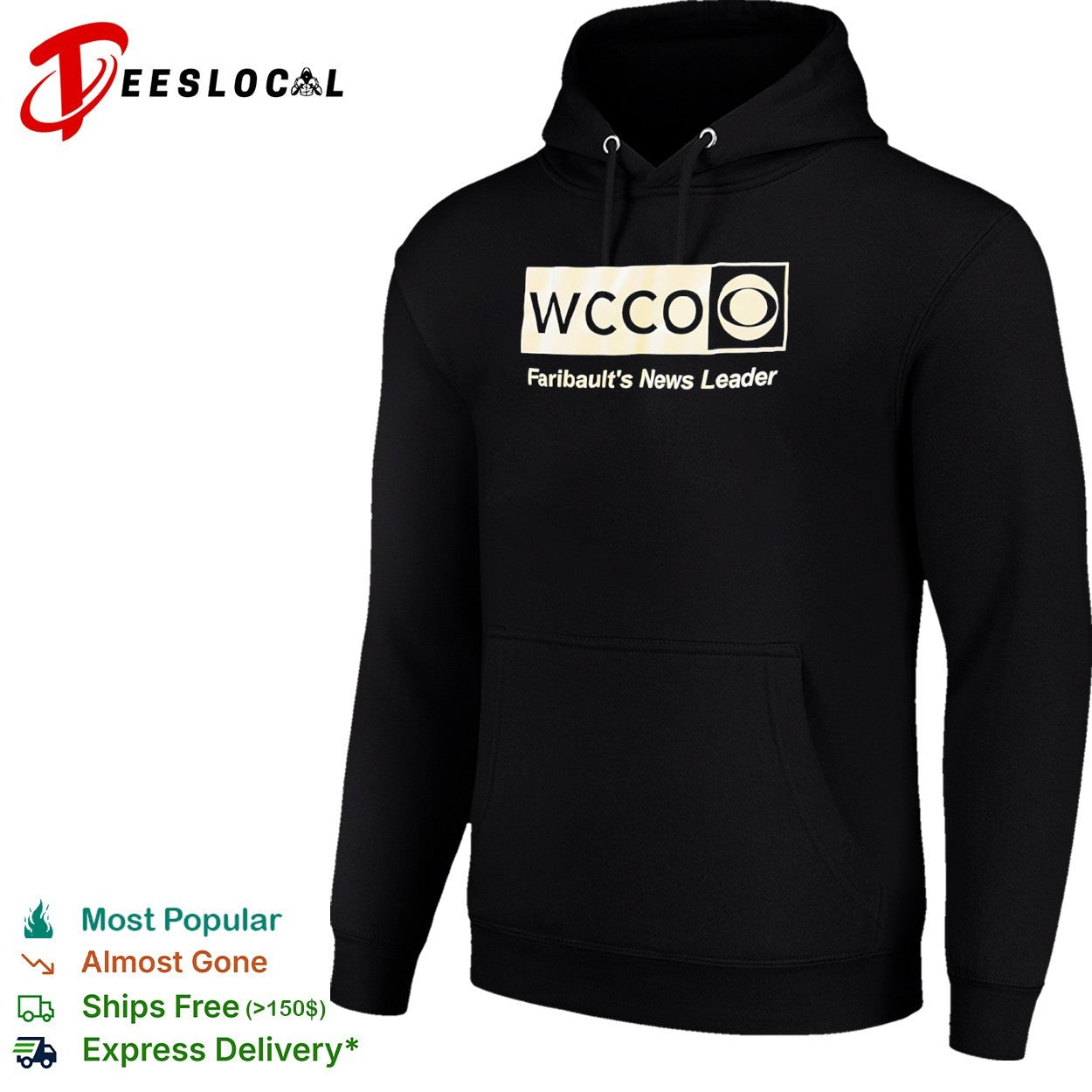 WCCO Faribaults news leader eye logo shirt