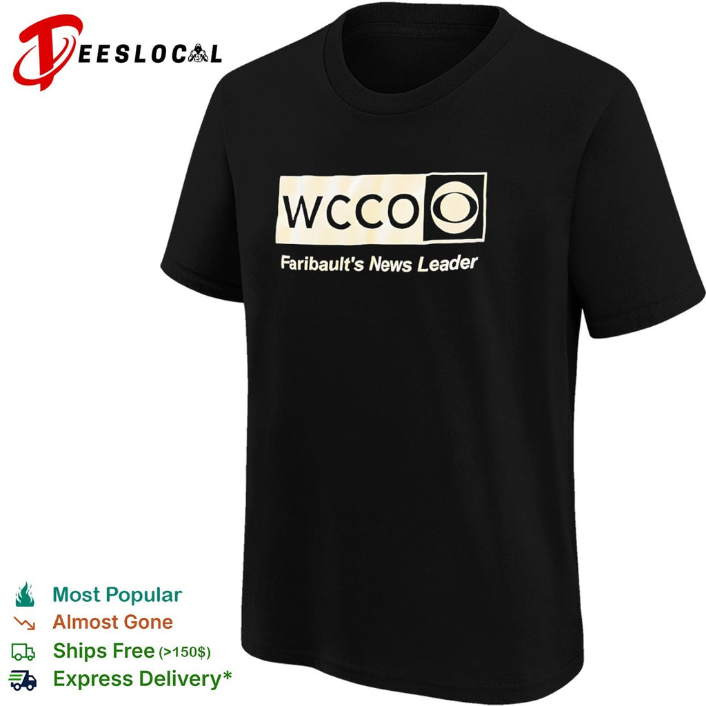 WCCO Faribaults news leader eye logo shirt
