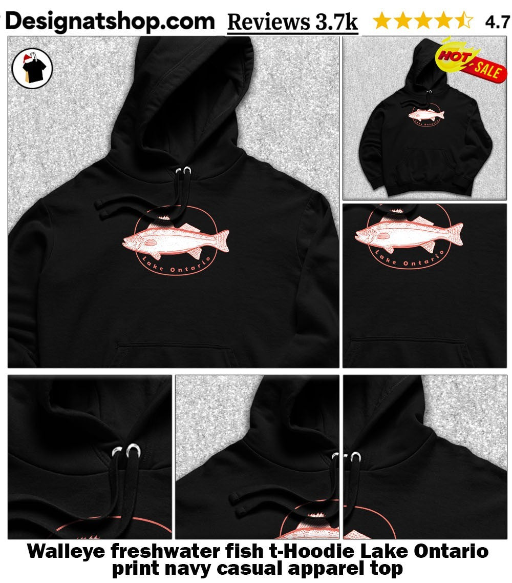 Walleye freshwater fish Lake Ontario t-shirt