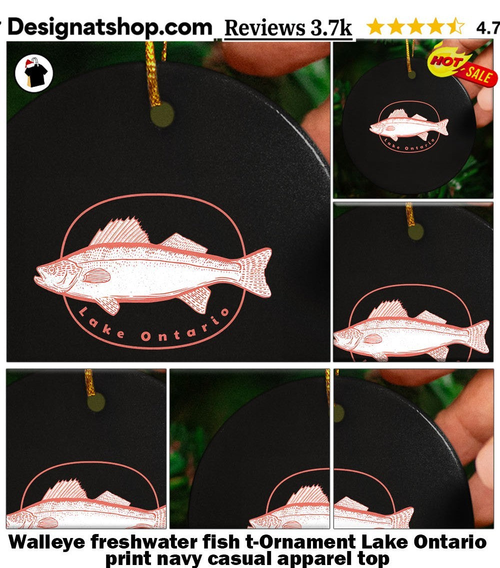 Walleye freshwater fish Lake Ontario t-shirt