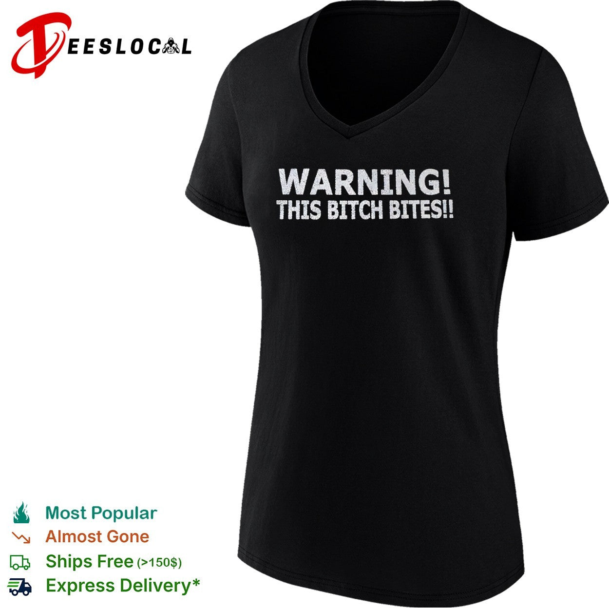 Warning this bitch bites shirt