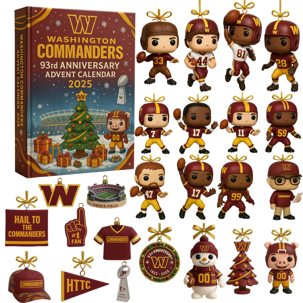 Washington Commanders Advent Calendar 2025 – Funko Style Mini Figures Collectible Gift
