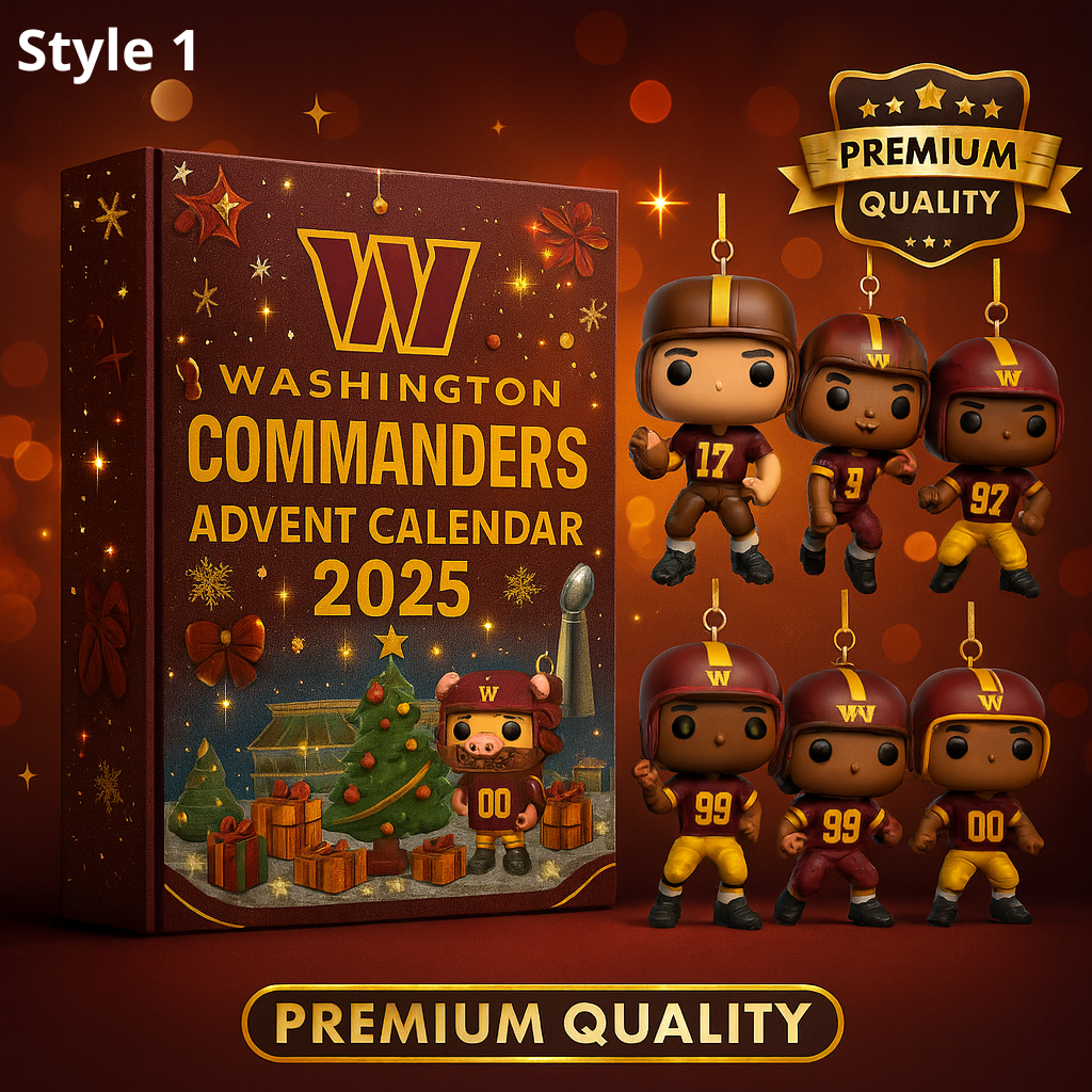 Washington Commanders Advent Calendar 2025 – Funko Style Mini Figures Collectible Gift