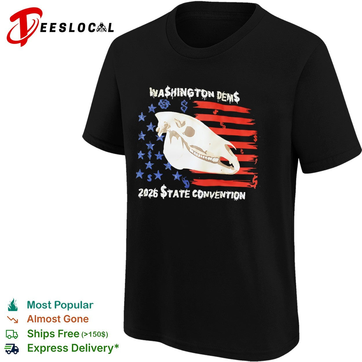 Washington Dems 2026 State Convention Horse Skull shirt