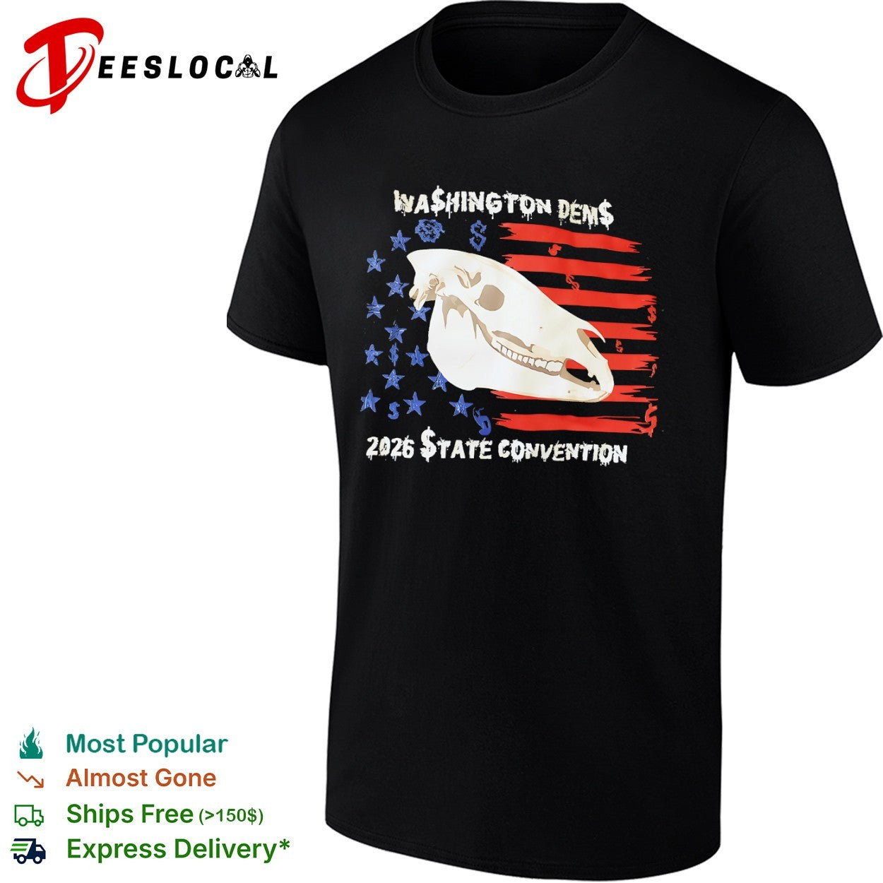 Washington Dems 2026 State Convention Horse Skull shirt