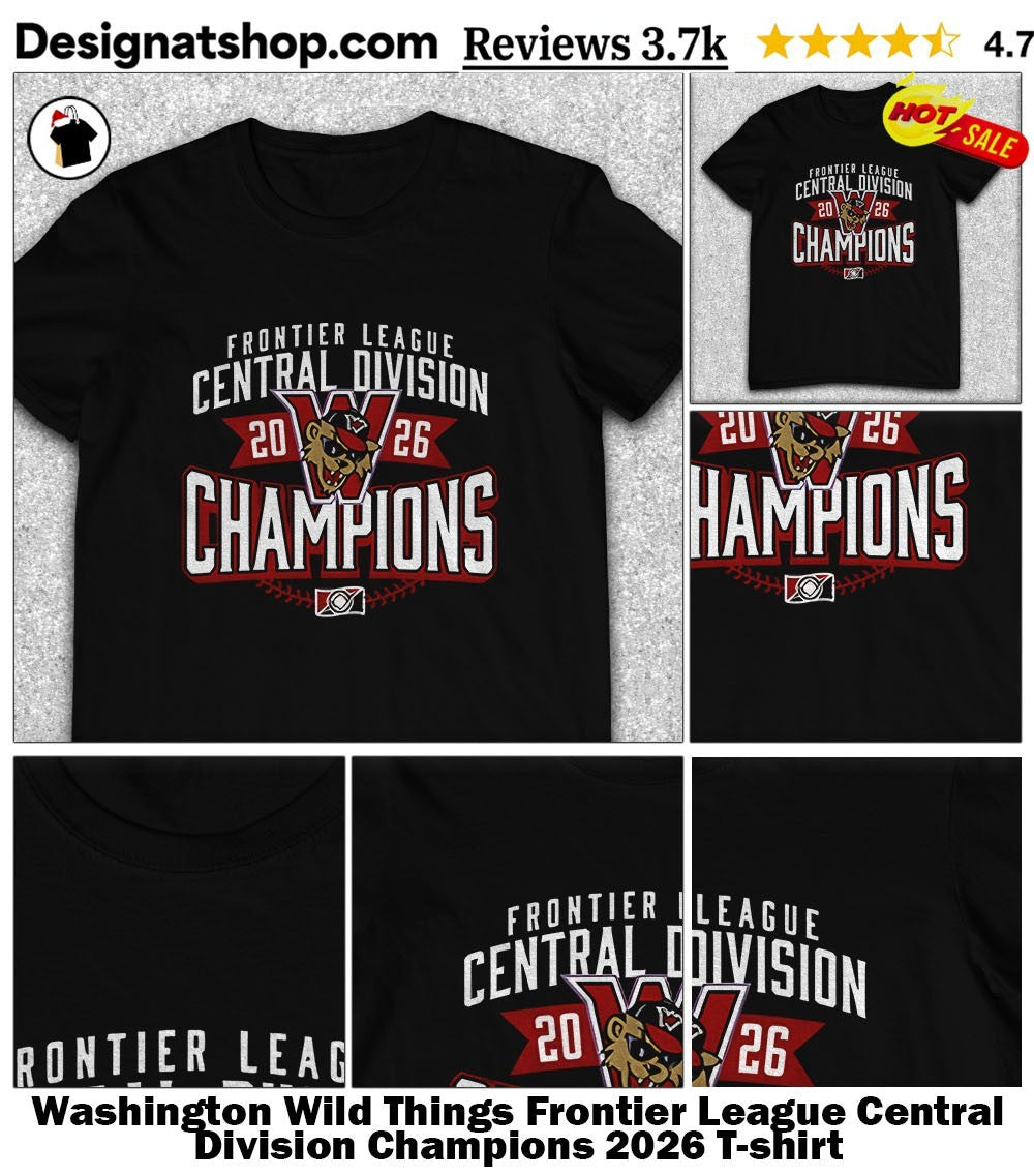 Washington Wild Things Frontier League Central Division Champions 2026 shirt