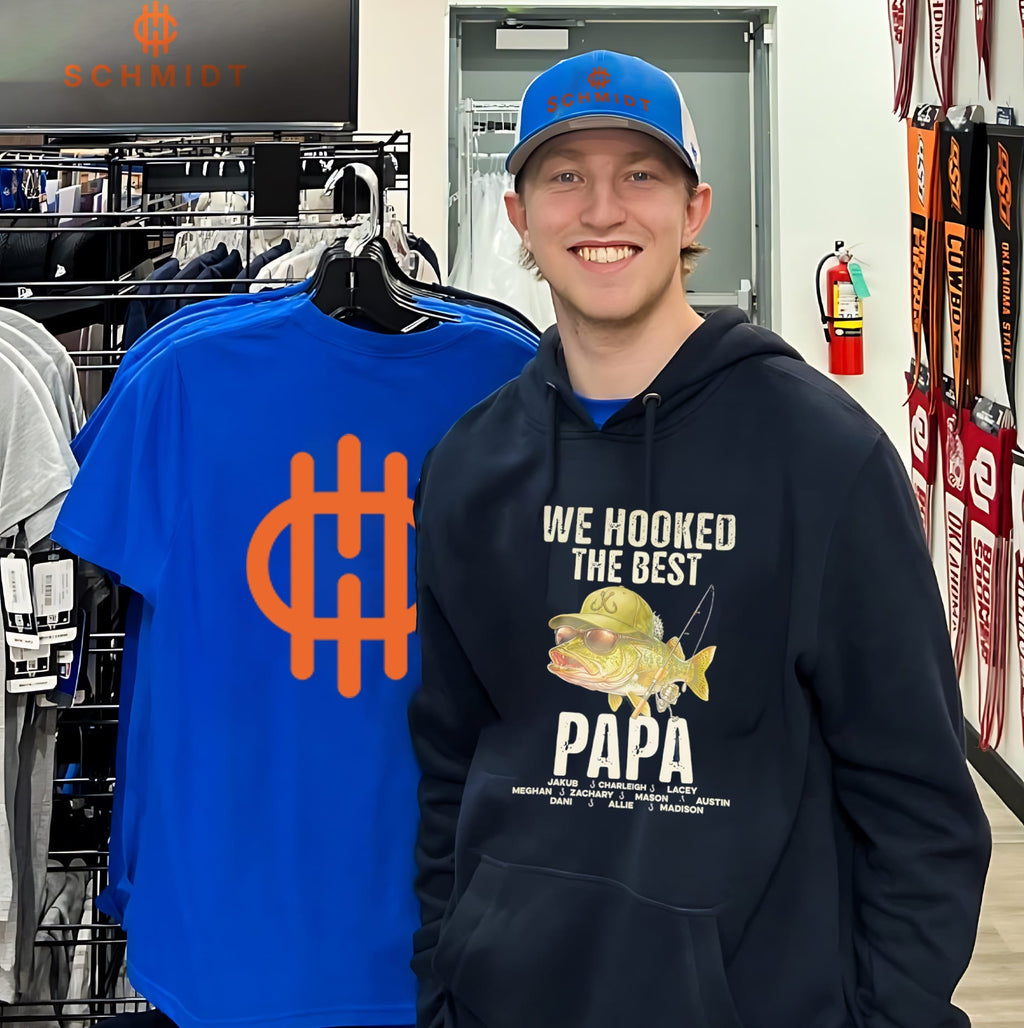 We hooked the best papa graphic fish shirt