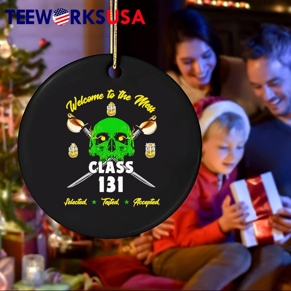 Welcome To The Mess USN Green Skull Class 131 shirt