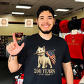 Westie Dog 250 Years 1776 2026 American Flag Patriotic Shirt