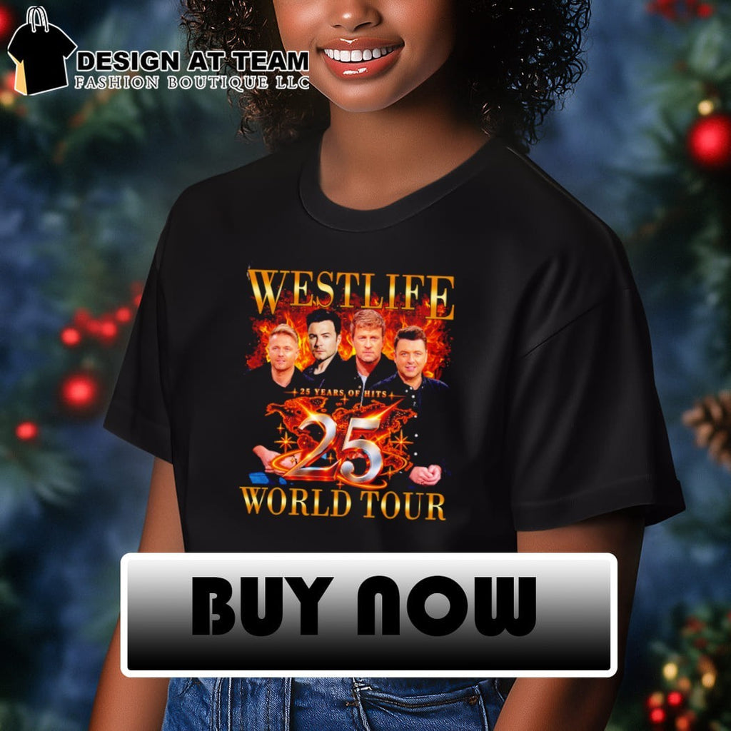 Westlife 25th Anniversary Tour 2026 shirt