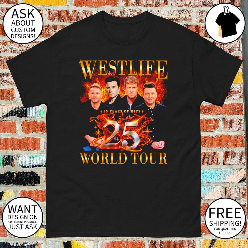 Westlife 25th Anniversary Tour 2026 shirt