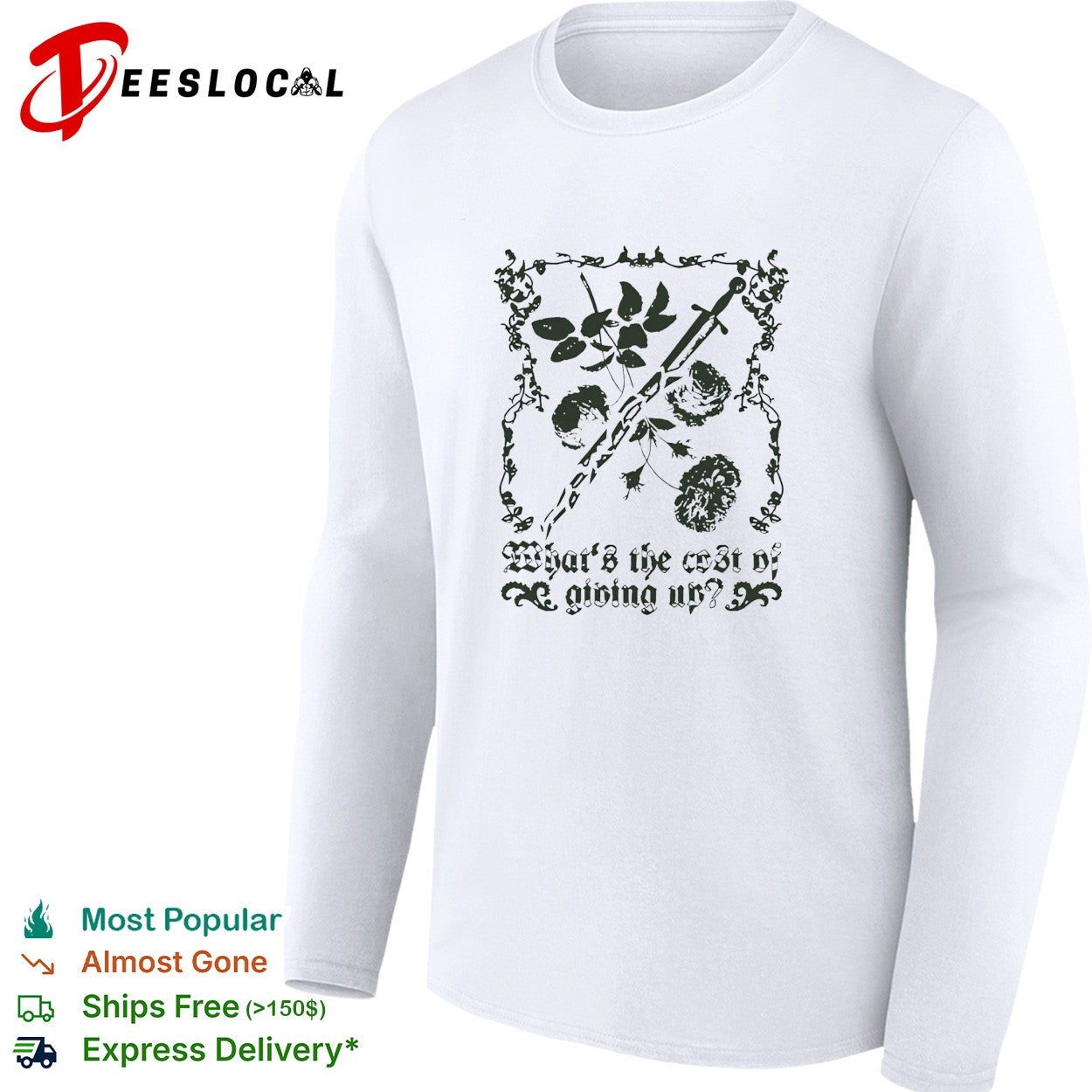 What’s the cost of giving up rose dagger shirt