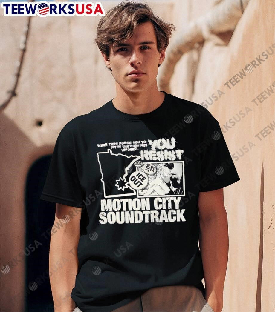 When they force you to fit in the confines You resist Minnesota Motion City Soundtrack shirt