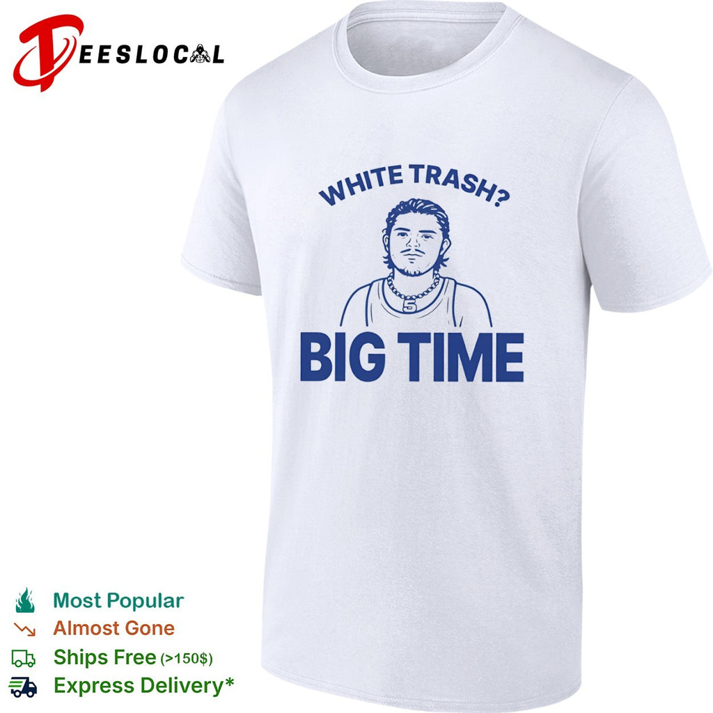 White trash big time NBA basketball shirt