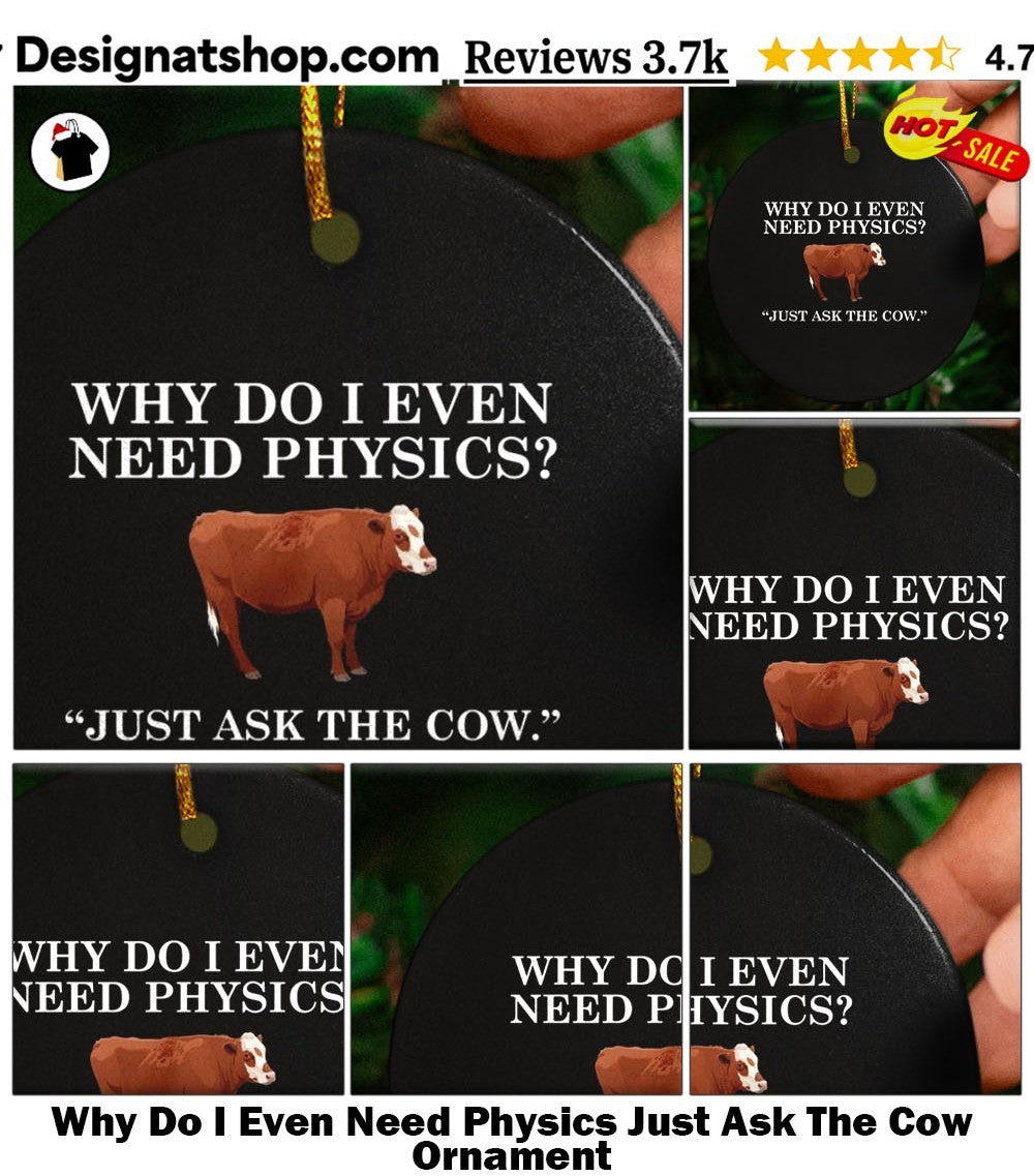 Why Do I Even Need Physics Just Ask The Cow shirt